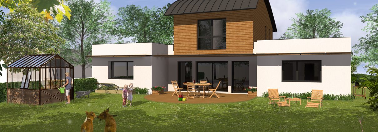 Façade Sud sur jardin